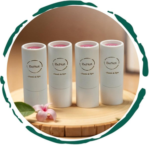 Lip & Cheek Bloom. 2 in 1 Natural Lipstick for Vib  Shop One Place