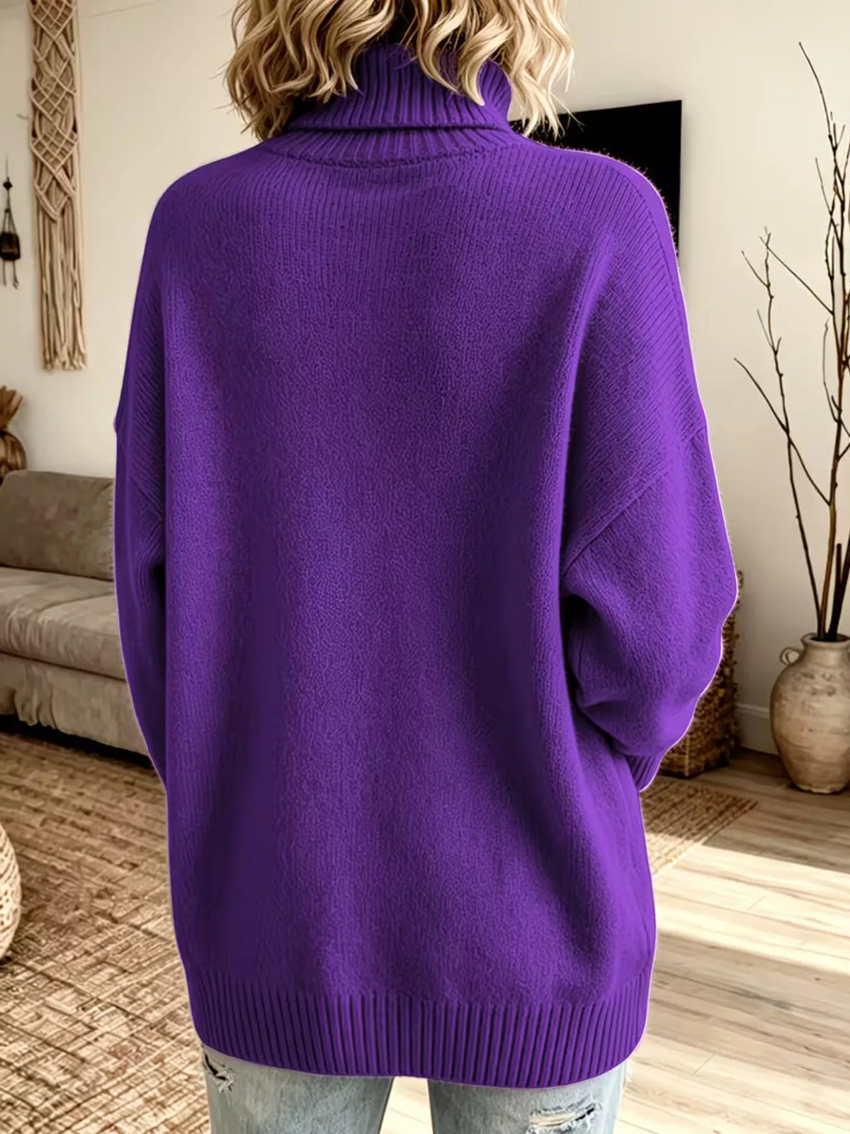 Women's Oversized Turtleneck Sweater – view 8