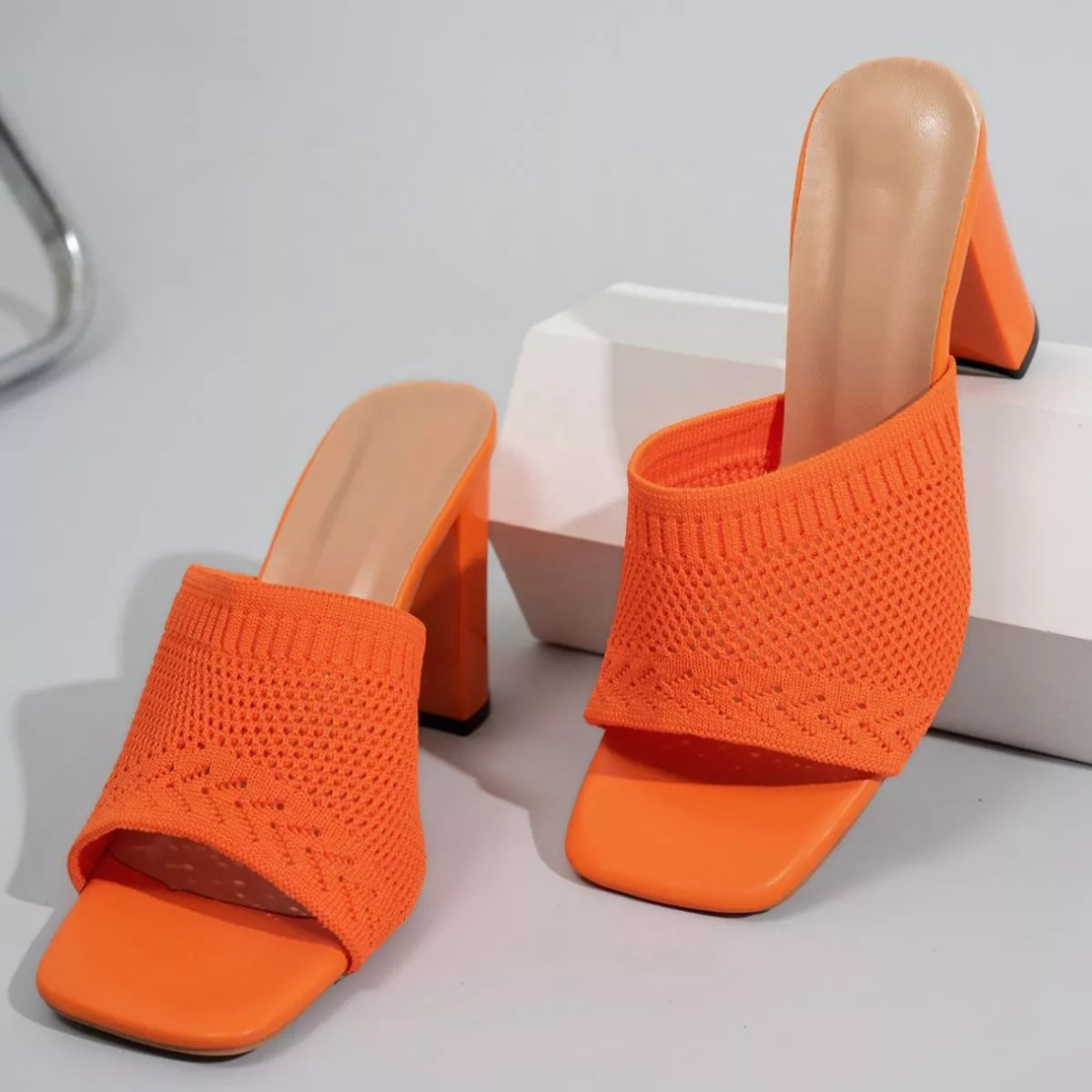 Open Toe Block Heels Sandals  Shop One Place