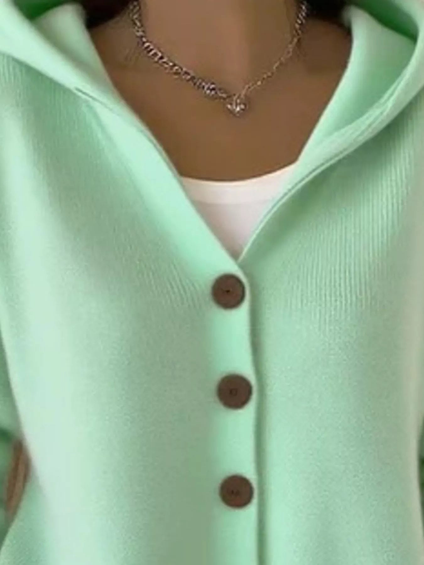 Full Size Button Up Long Sleeve Cardigan Plus Size  Shop One Place