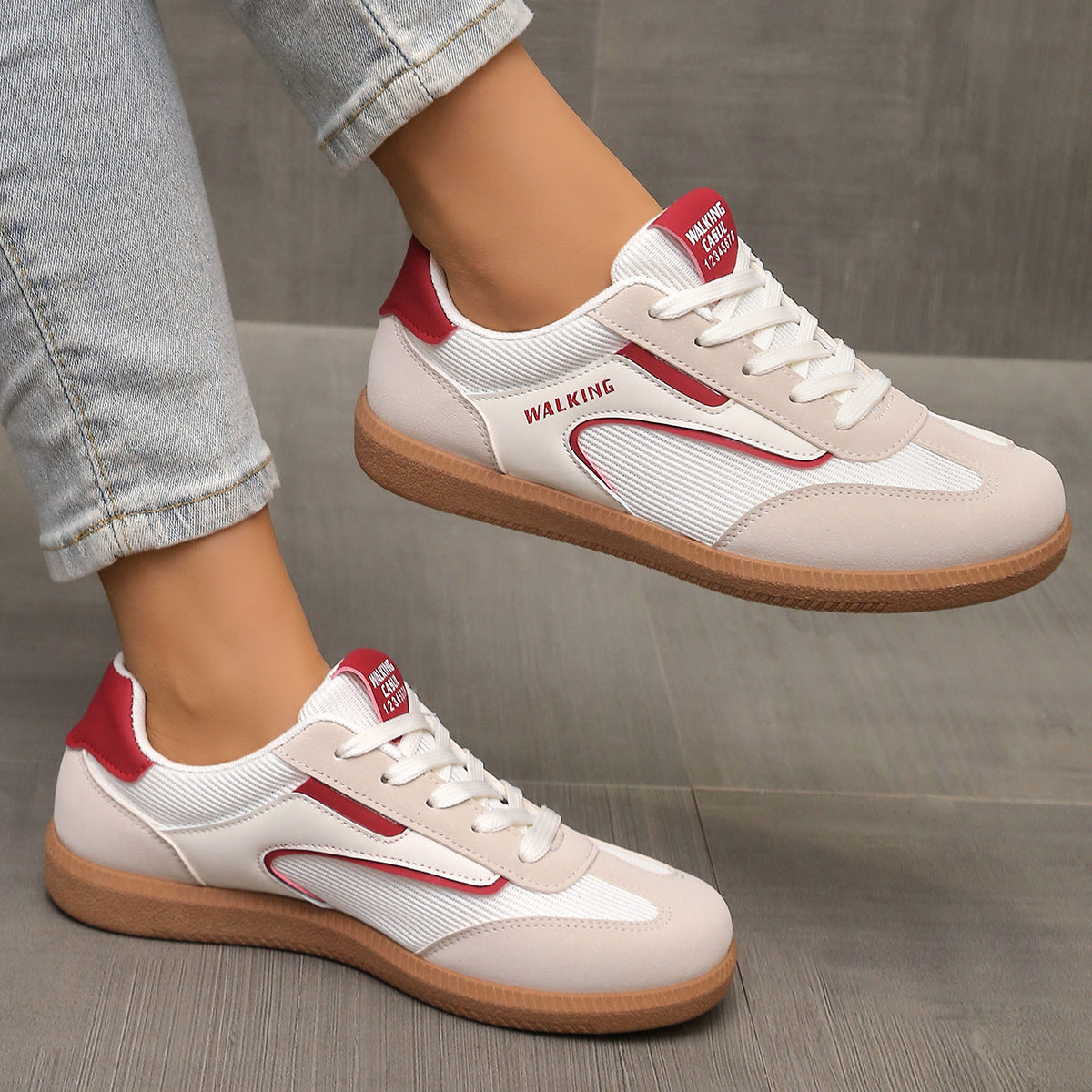 Lace Up Round Toe Sneakers  Shop One Place
