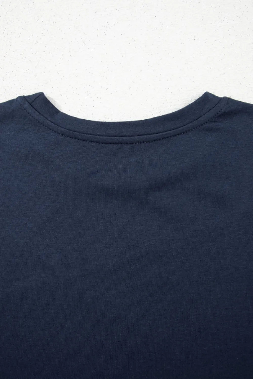Solid Color Round Neck T Shirt  Shop One Place