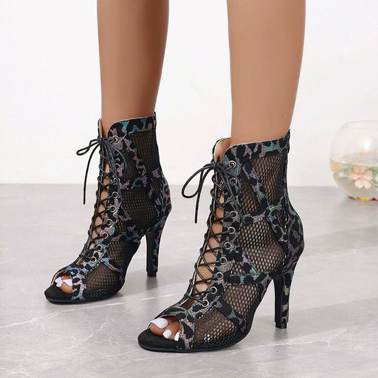 Lace-Up High Heel Sandals  Shop One Place