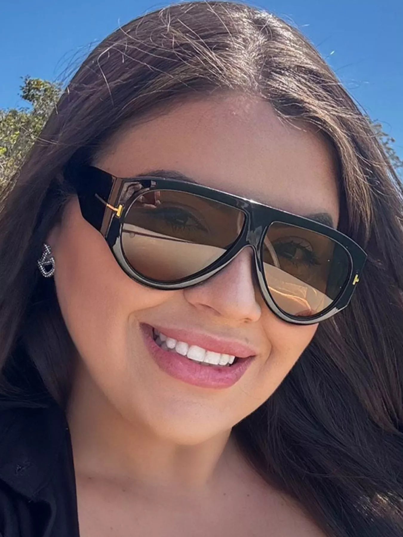 Gradient Lenses Oversized Sunglasses  Shop One Place