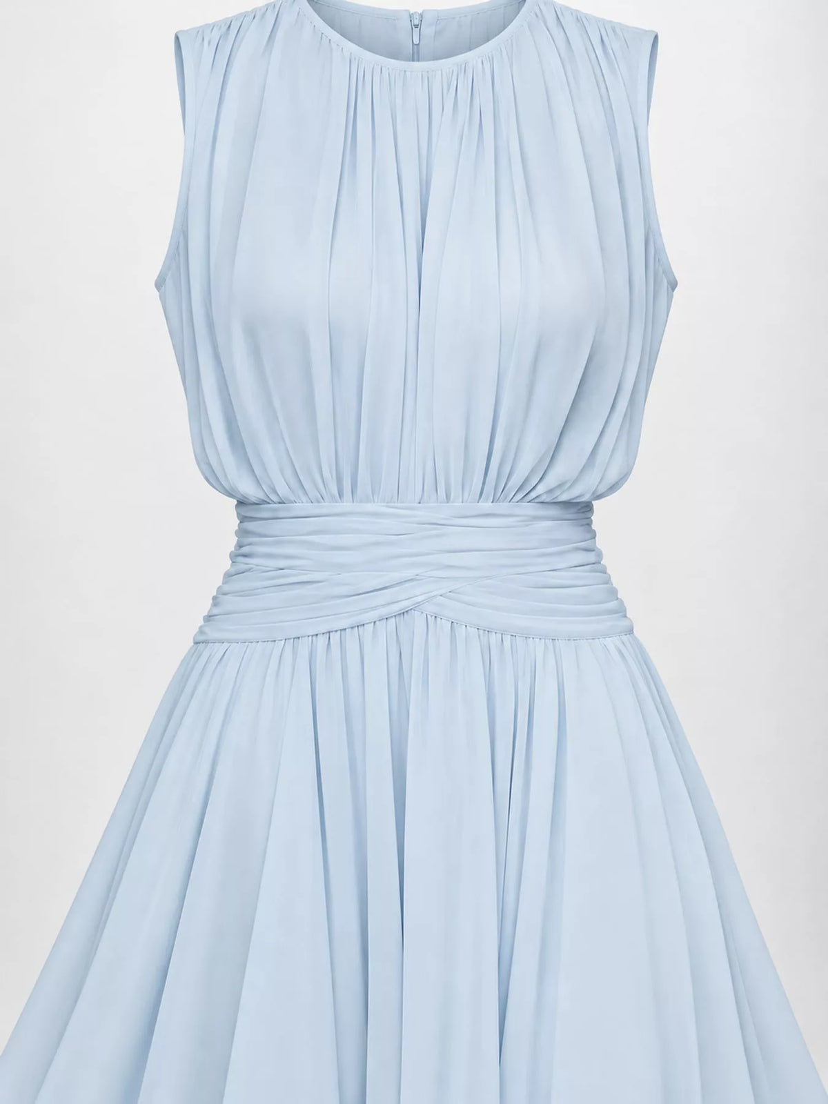 Women's Sleeveless Ruched Chiffon Maxi Dress – view 5