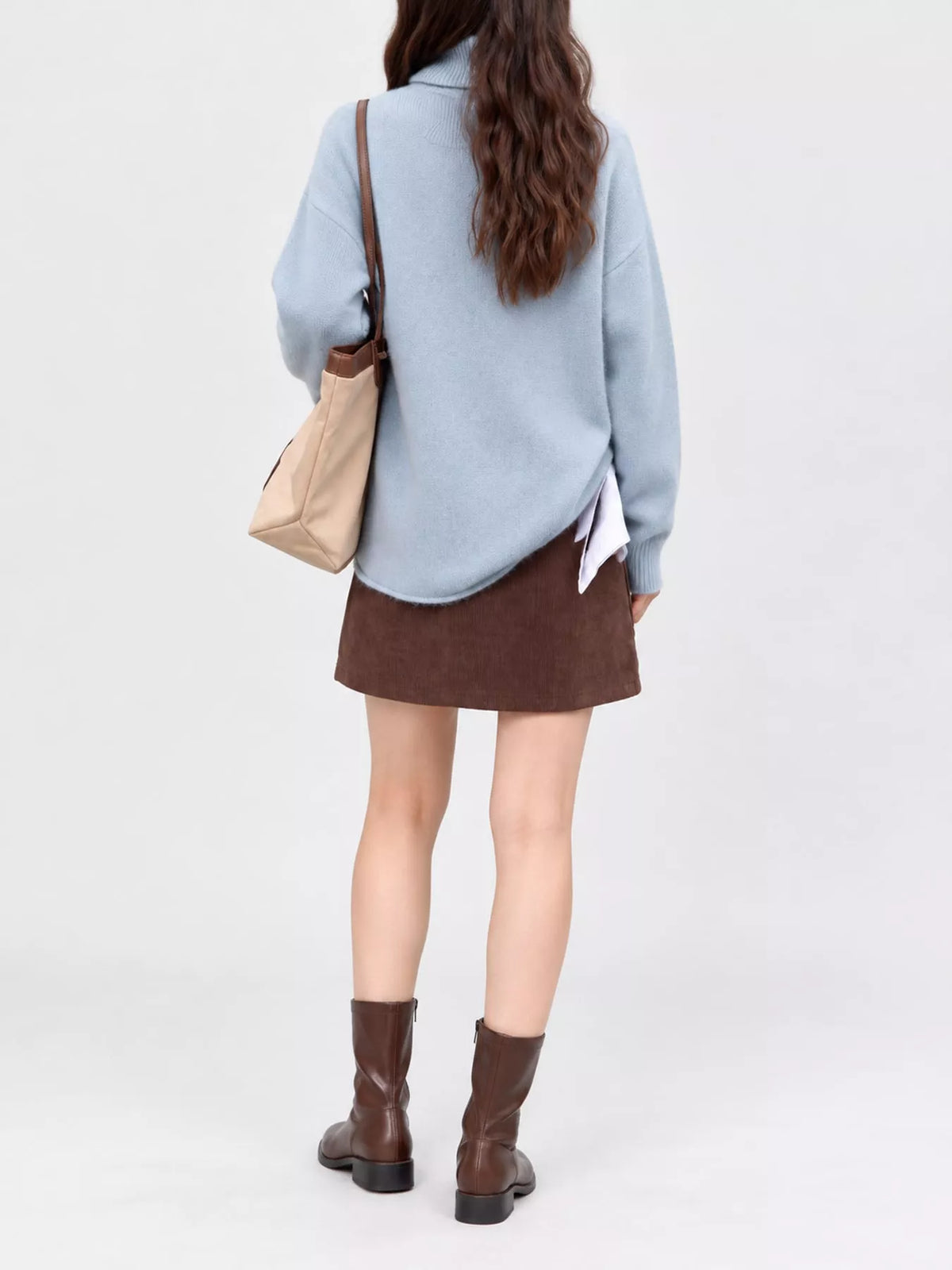 Women's Turtleneck Drop Shoulder Sweater – view 11