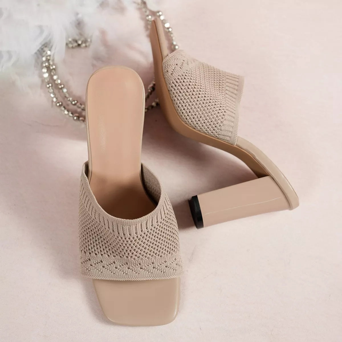 Open Toe Block Heels Sandals  Shop One Place