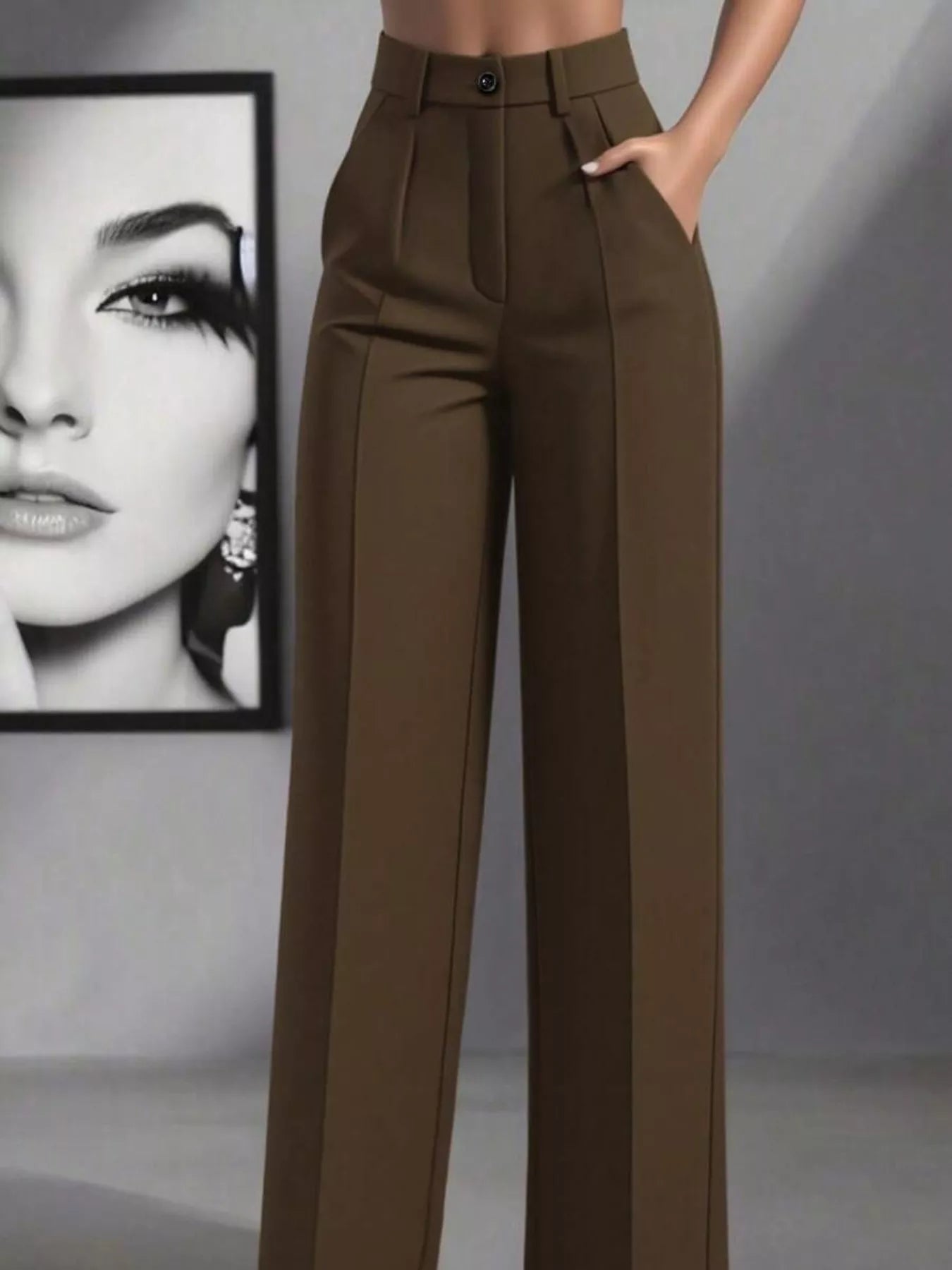 High-Waisted Wide Leg Pants  Shop One Place