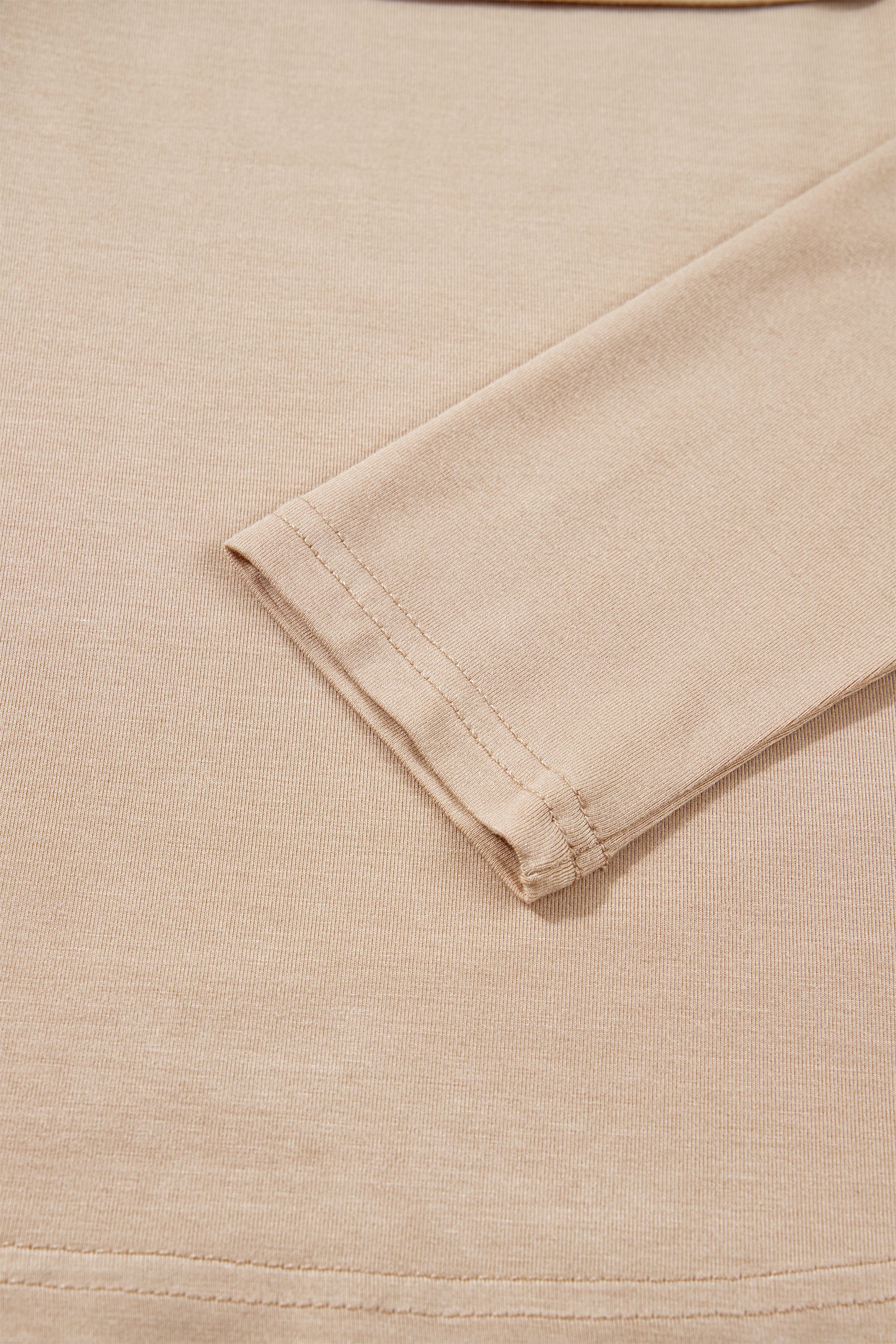 Smoke Gray Foldover Off Shoulder Long Sleeve Slim Top