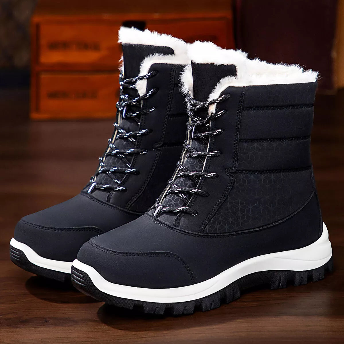 Winter Waterproof Snow Boots with Warm Fur Lining  Shop One Place