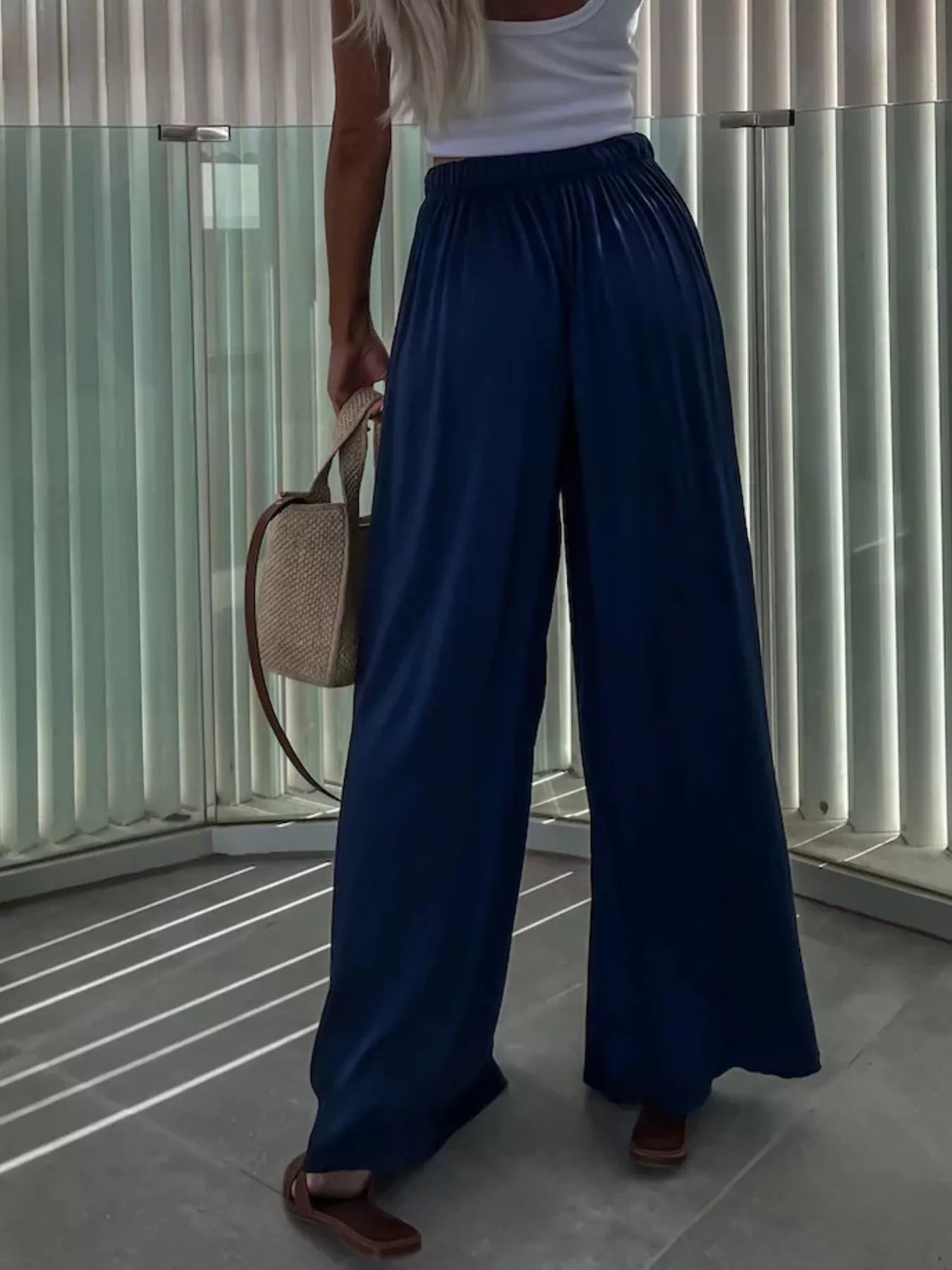 Wide-Leg Flowy Pants  Shop One Place