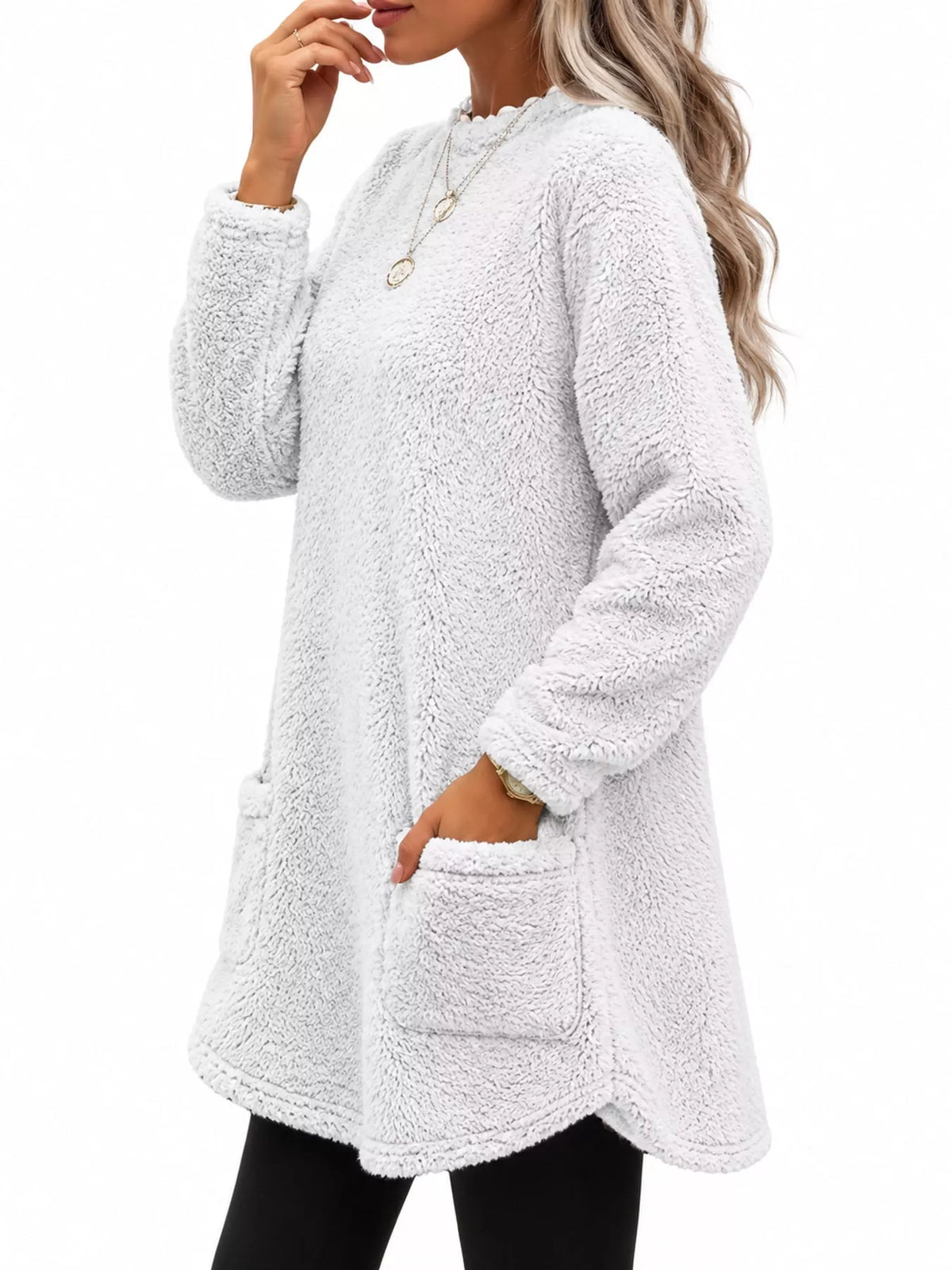 Women's Fleece Drop Shoulder Sweatshirt – view 8