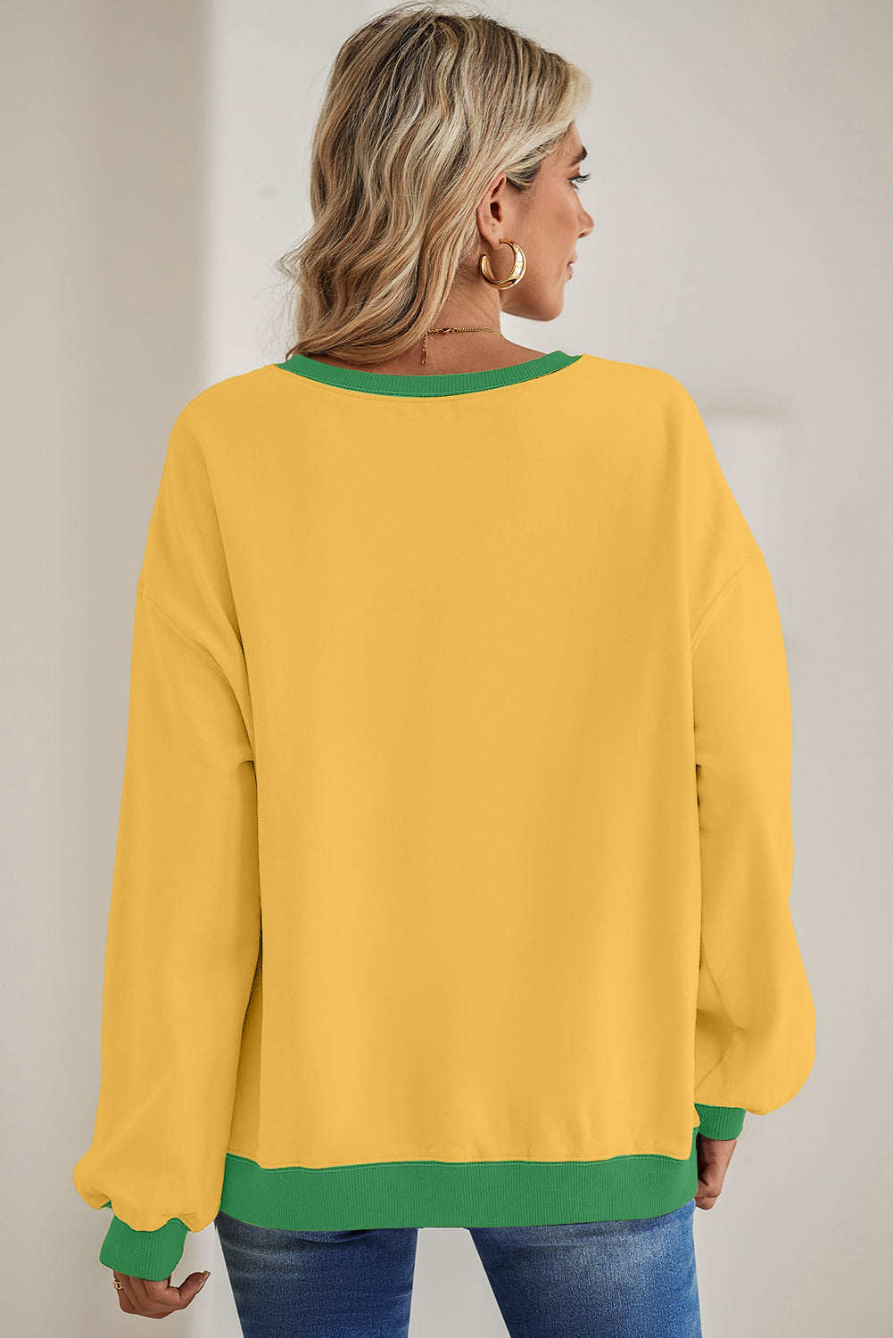 Drop Shoulder Crewneck Oversized Sweatshirt