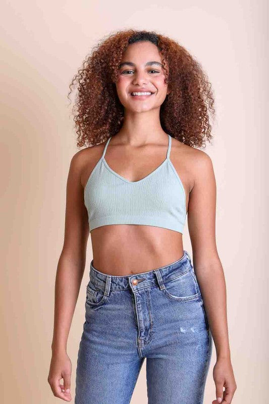 Tattoo Mesh Racerback Bralette  Shop One Place