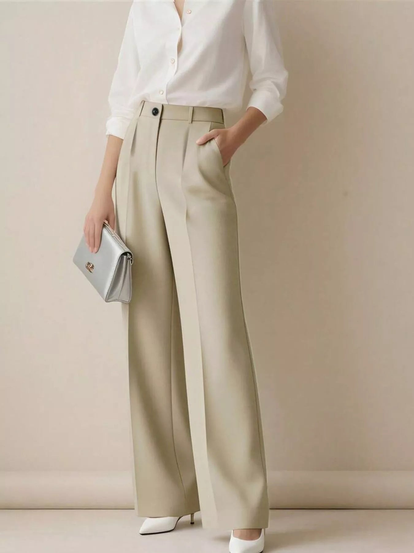 High-Waisted Wide Leg Pants  Shop One Place