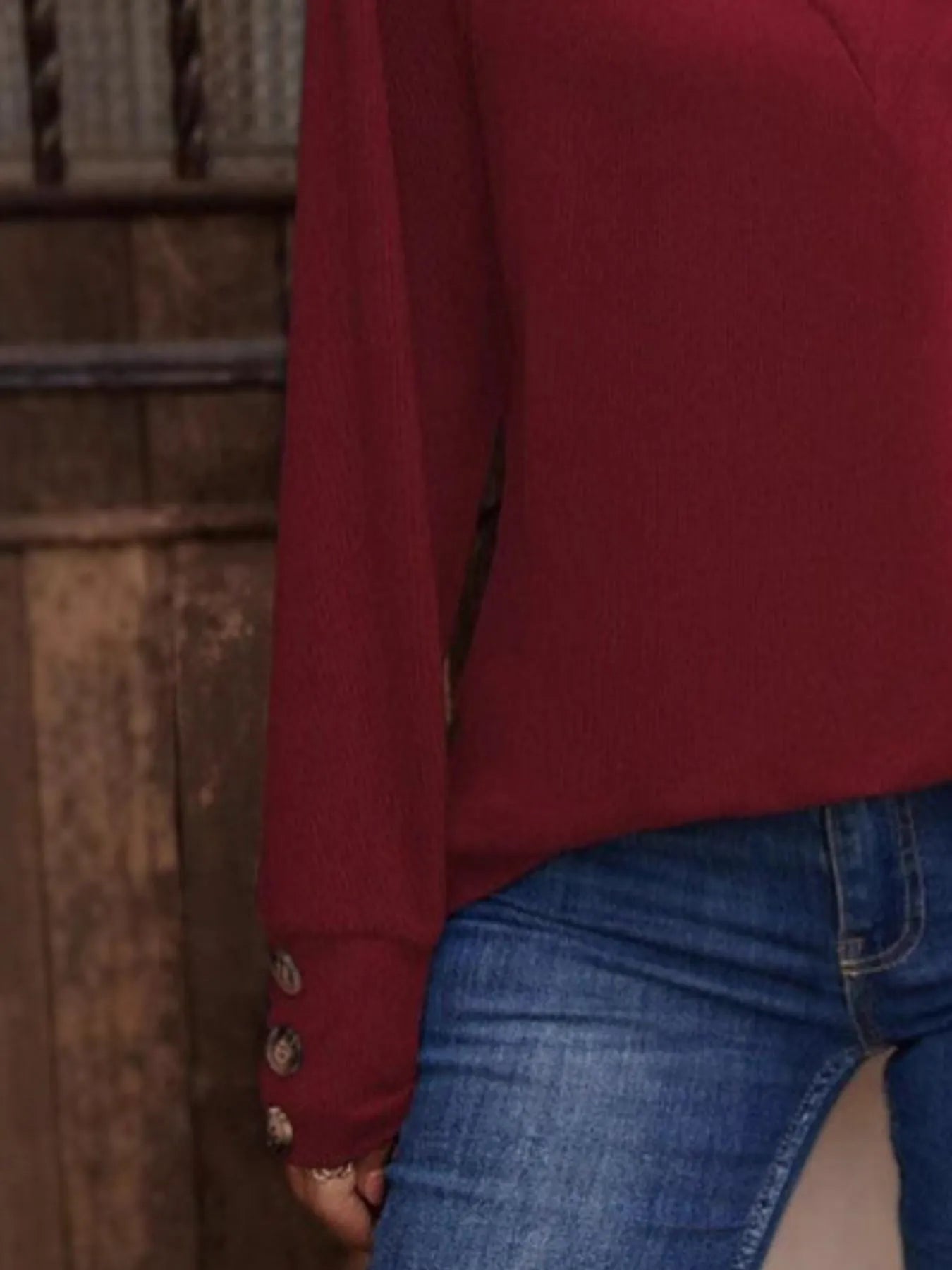 V-Neck Long Sleeve T-Shirt  Shop One Place