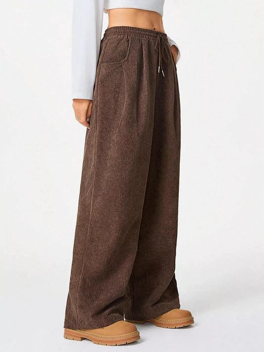 Corduroy Wide Leg Pants  Shop One Place