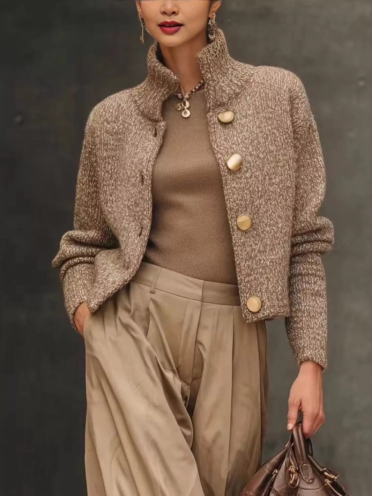 Women's Button-Down Knit Cardigan