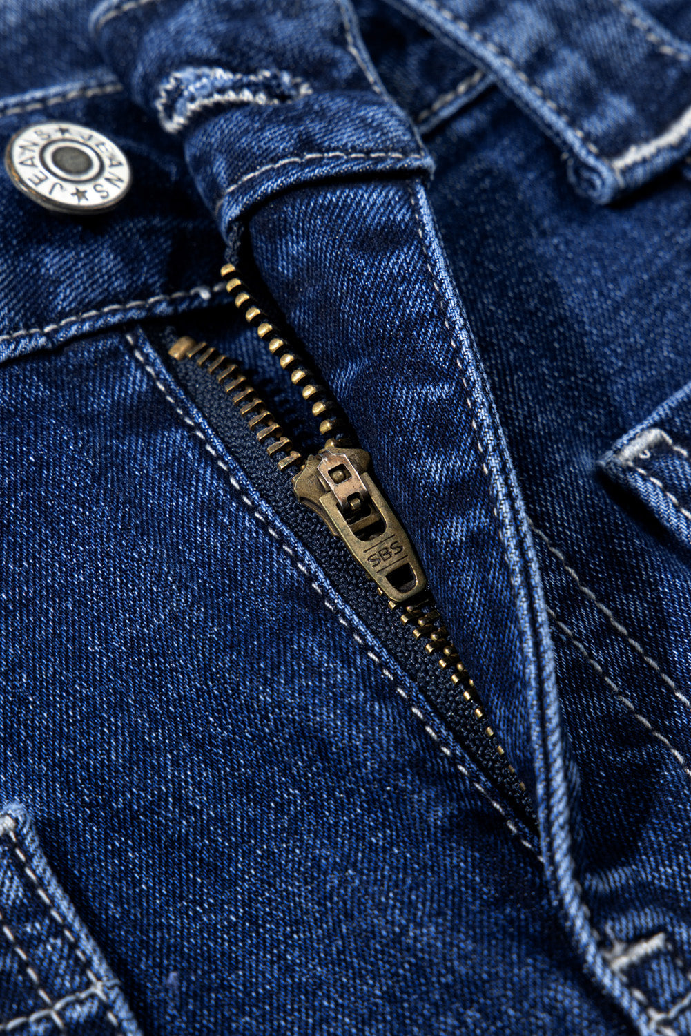 Sail Blue Wide Leg Pocketed High Waist Jeans  Shop One Place