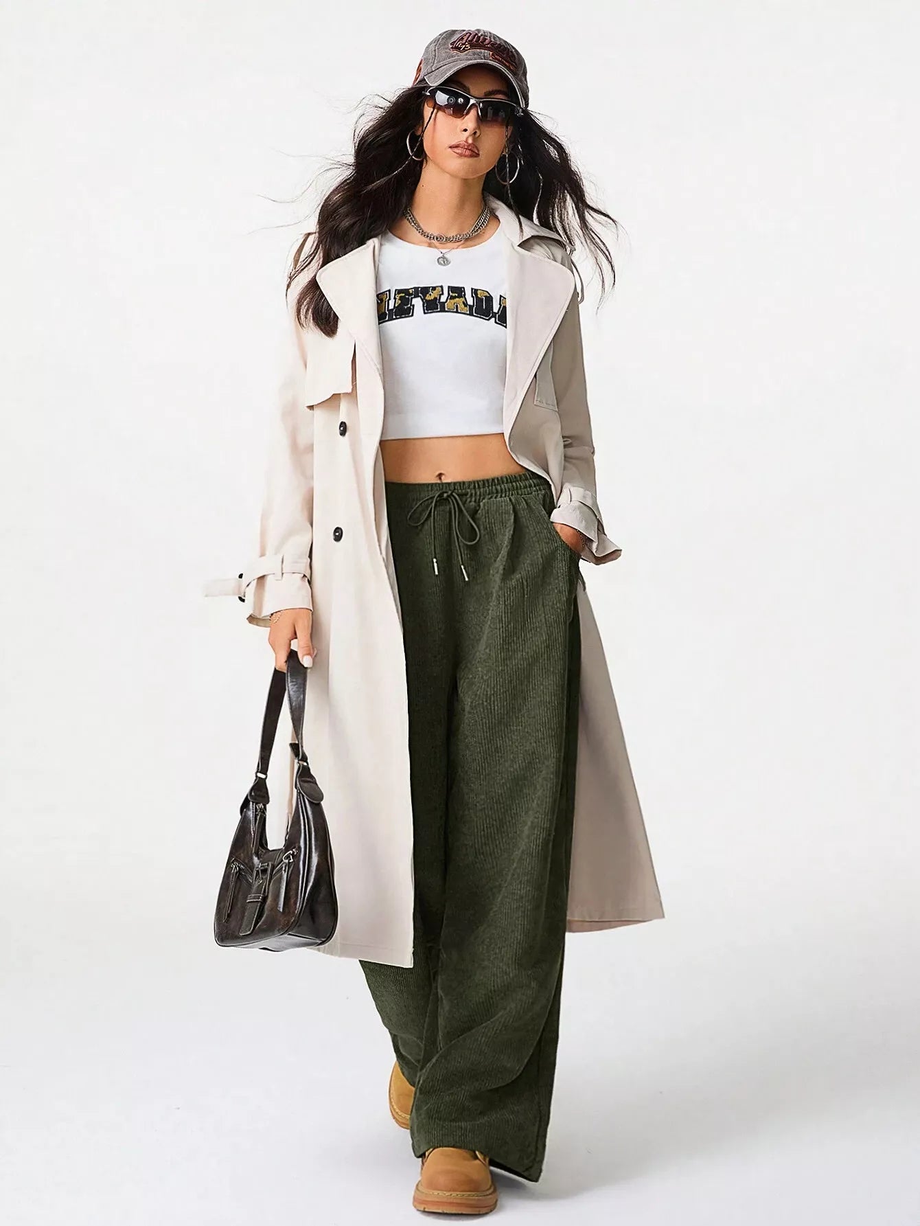 Corduroy Wide Leg Pants  Shop One Place