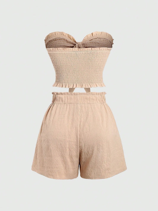 Smocked Top and Shorts Set  Shop One Place