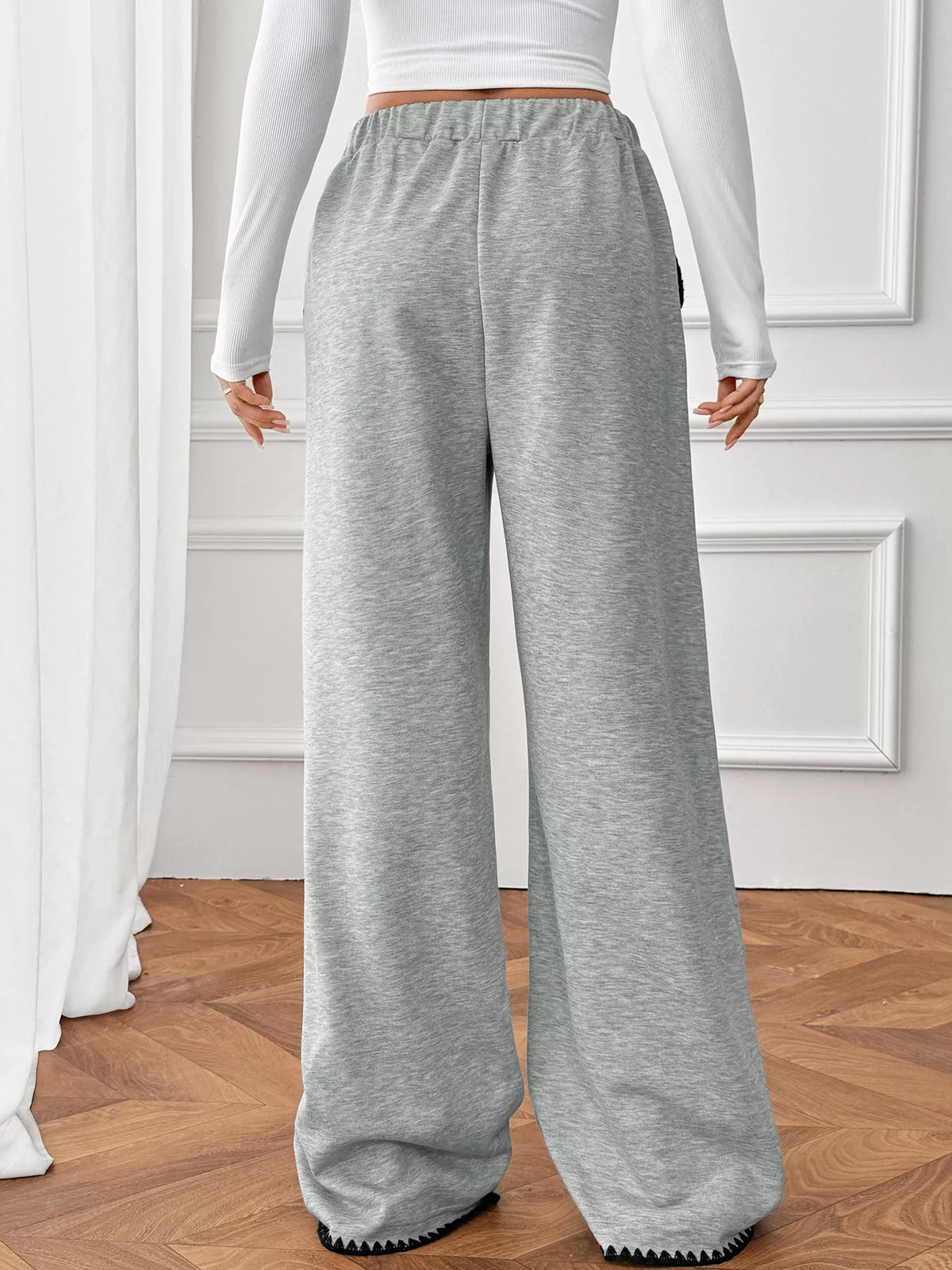 Wide-Leg Drawstring Pants  Shop One Place