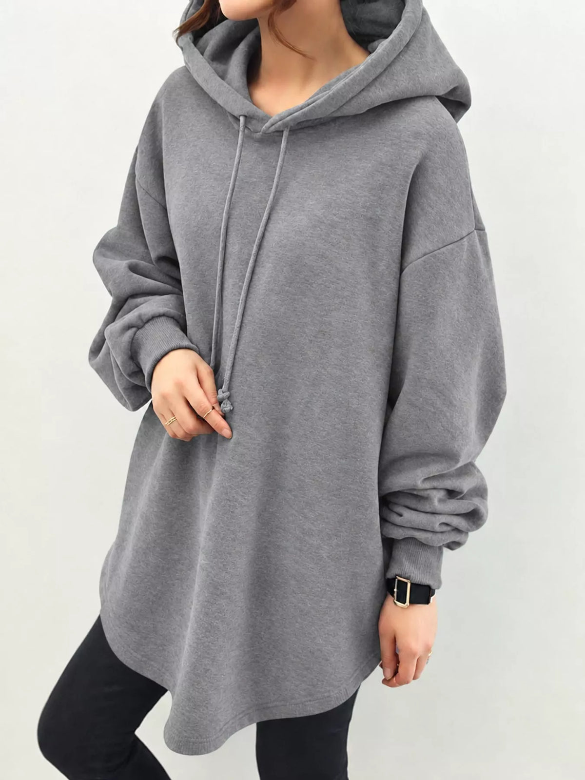 Women's Oversized Drawstring Hoodie – view 6