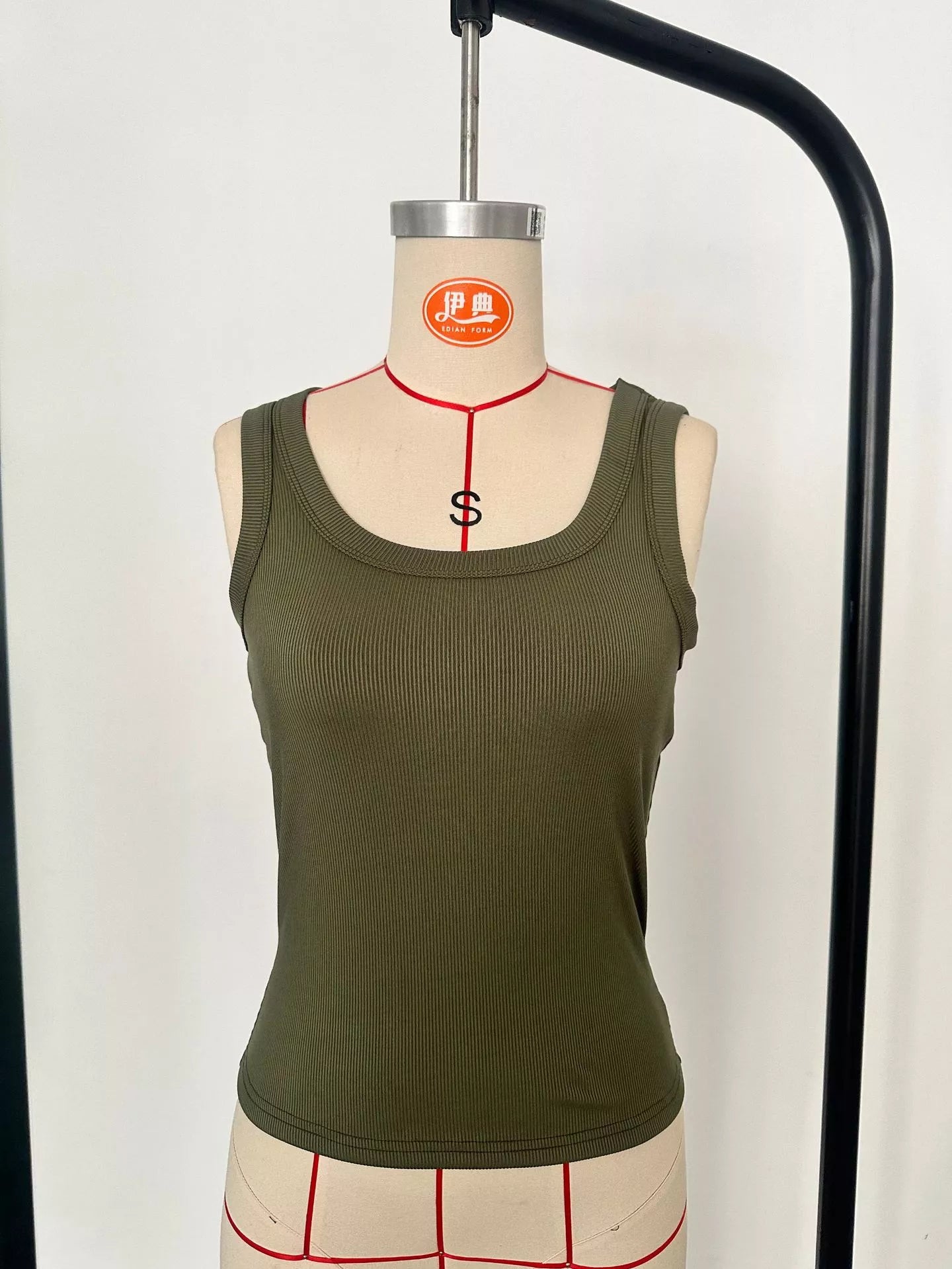 Ribbed Knit Slim Fit Tank  Shop One Place