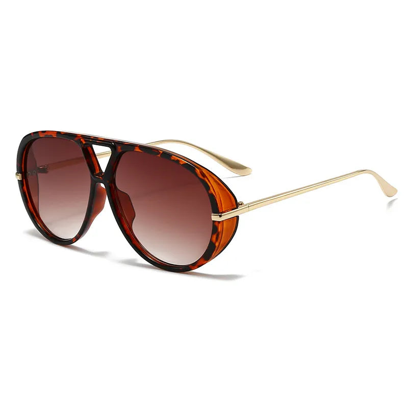 Aviator Fashion Sunglasses with Yellow Tinted Lenses  Shop One Place