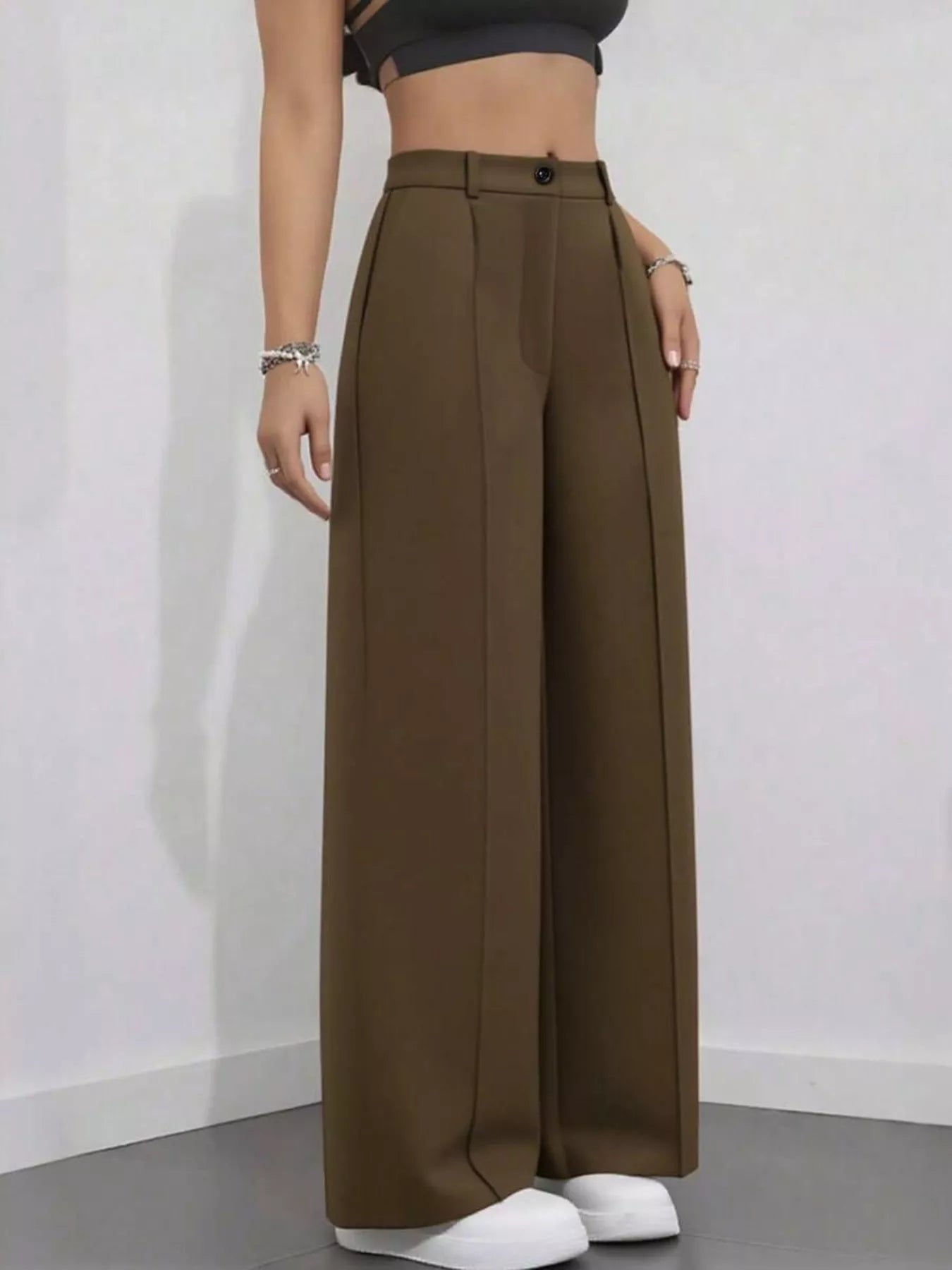 High-Waisted Wide Leg Pants  Shop One Place