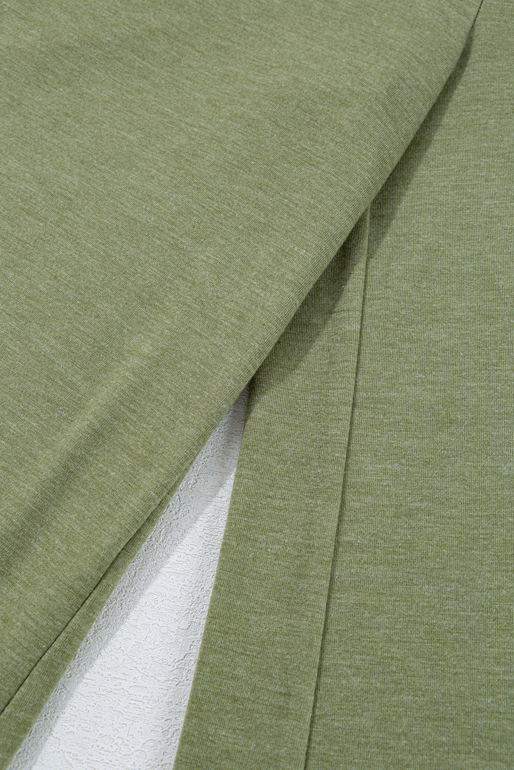 Jungle Green Solid Color Ruffle Hem Wide Leg Pants  Shop One Place