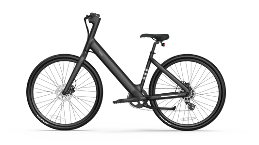 Matte Black Minimalist Step-Through E-Bike – 62-Mile Range, 20 MPH Top Speed  Shop One Place