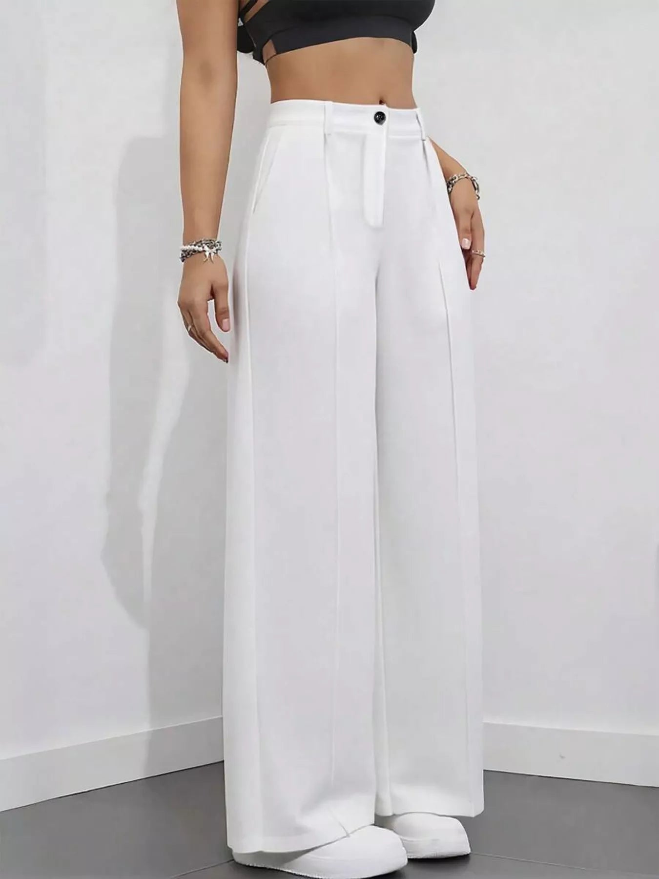High-Waisted Wide Leg Pants  Shop One Place