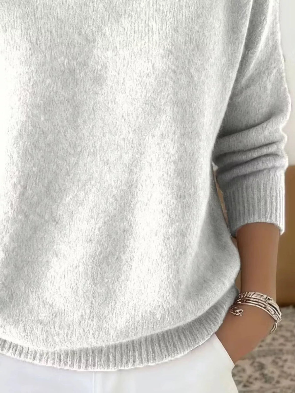 Women's Turtleneck Long Sleeve Sweater – view 8