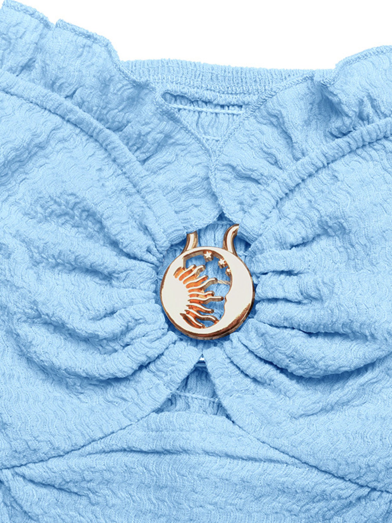 Frill Tube Top with Buckle Detail  Shop One Place