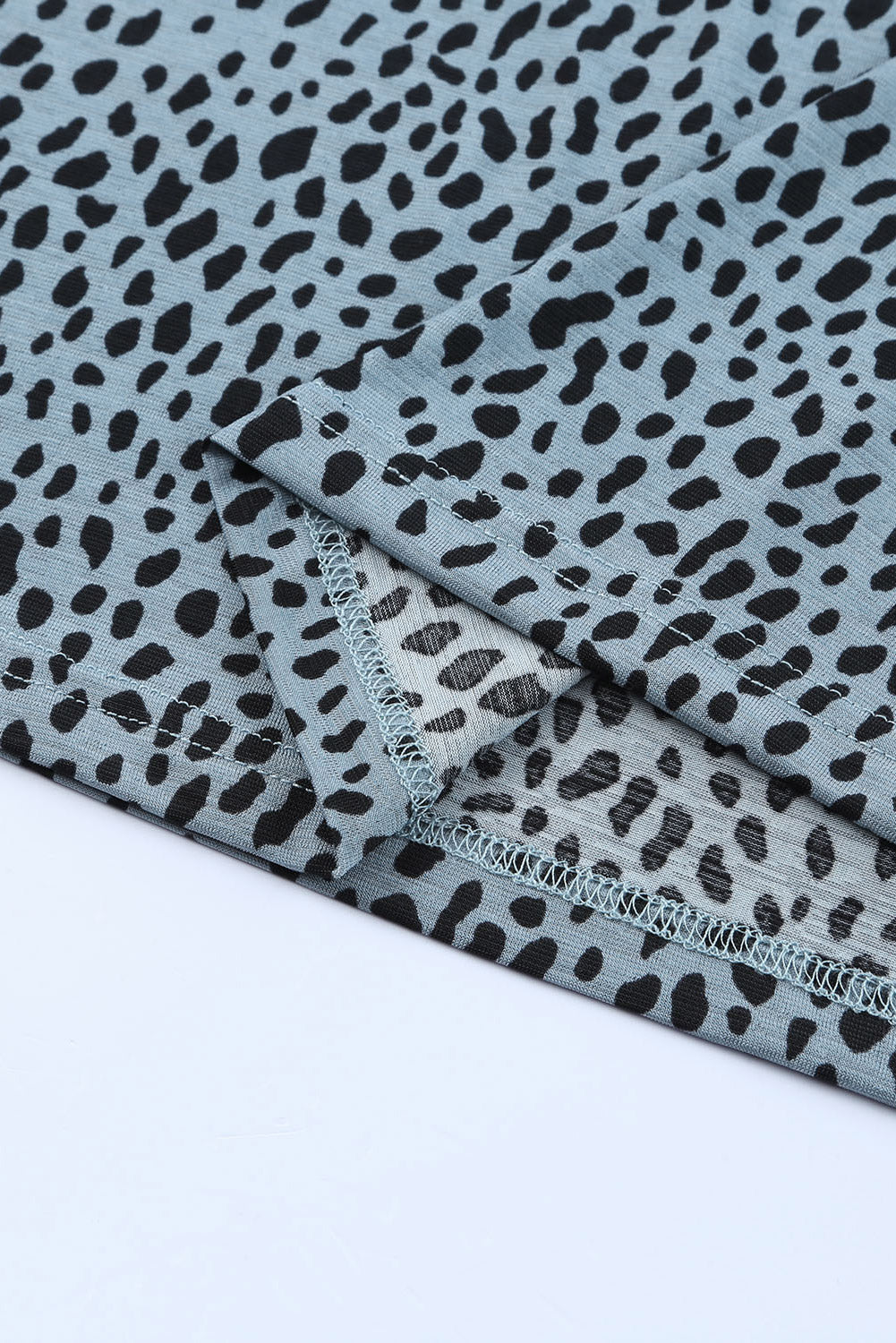 Cheetah Print Casual Crew Neck T Shirt