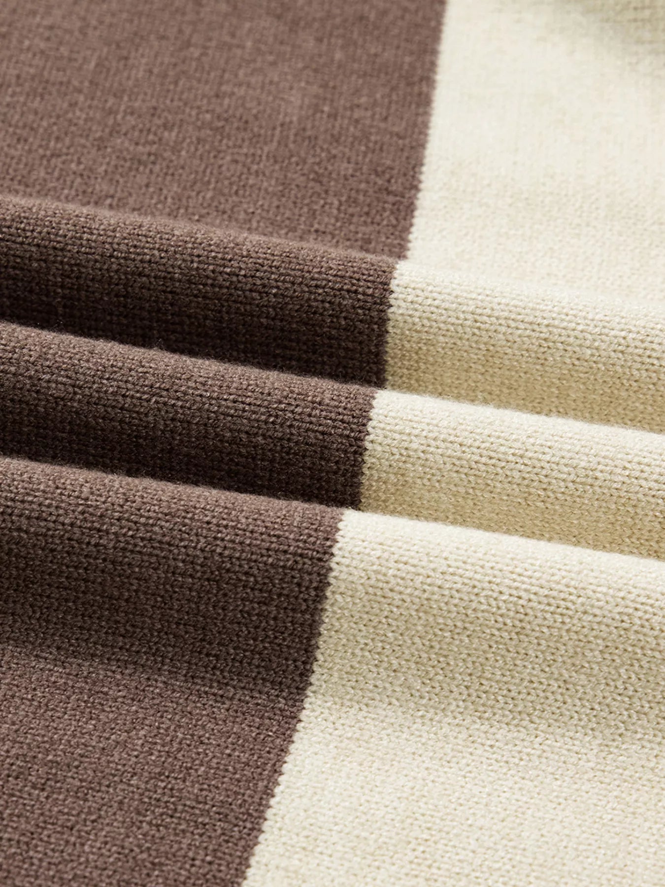 Color Block Crew Neck Drop Shoulder Sweater  Shop One Place