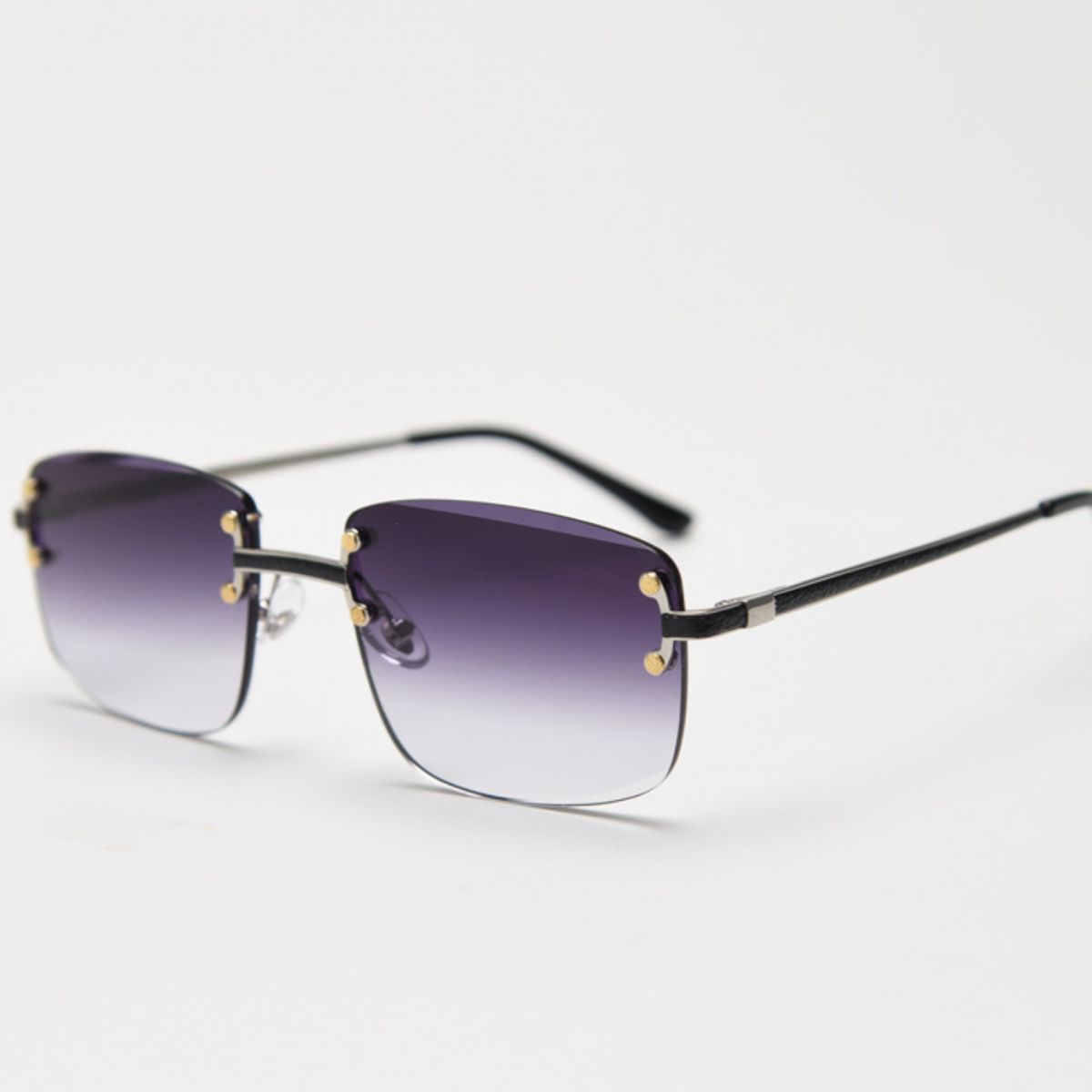 Rimless Gradient Tinted Sunglasses  Shop One Place