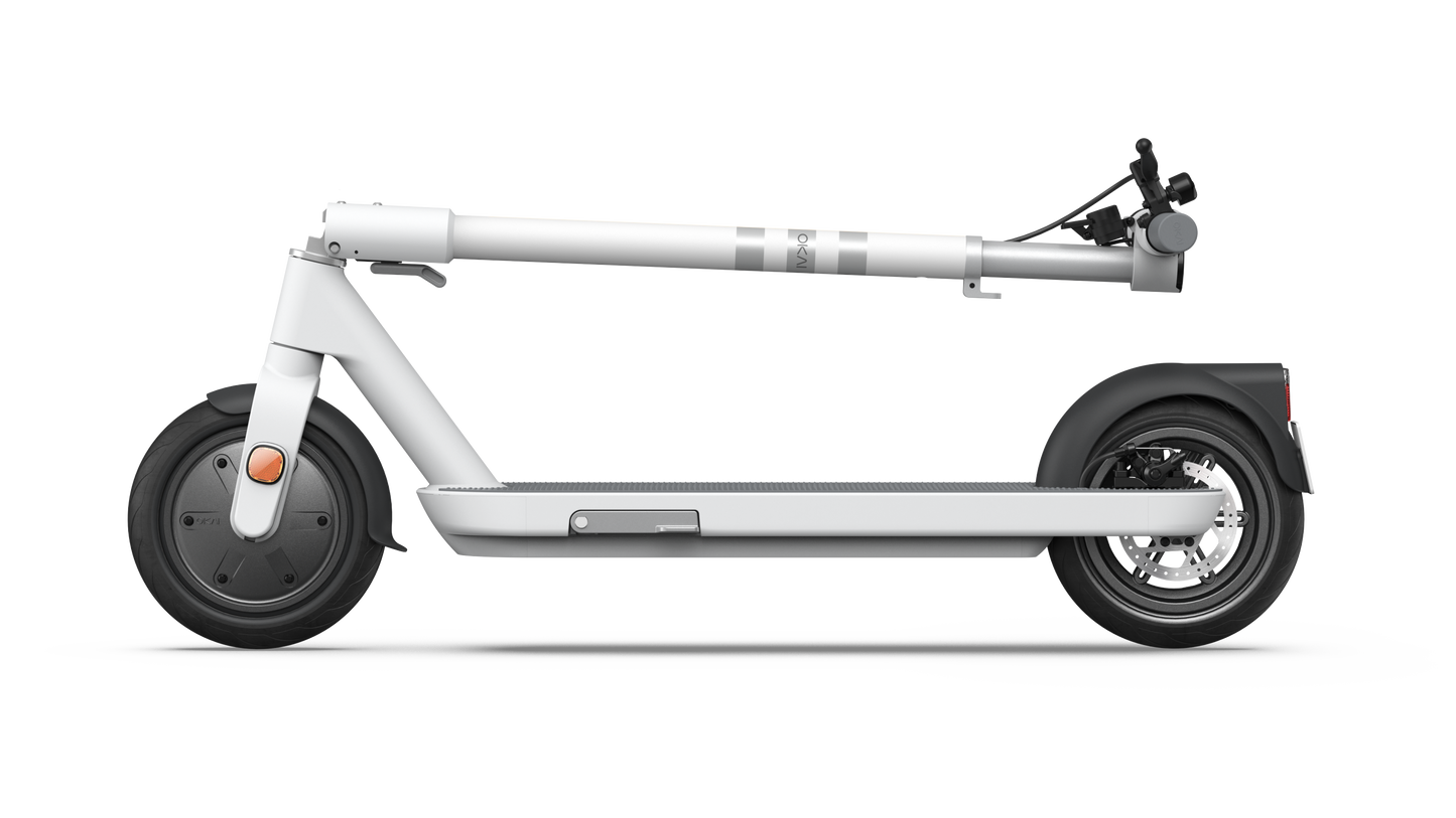 Foldable Electric Scooter w/18.6 Miles Max Operating Range & 15.5 mph Max Speed - White  Shop One Place