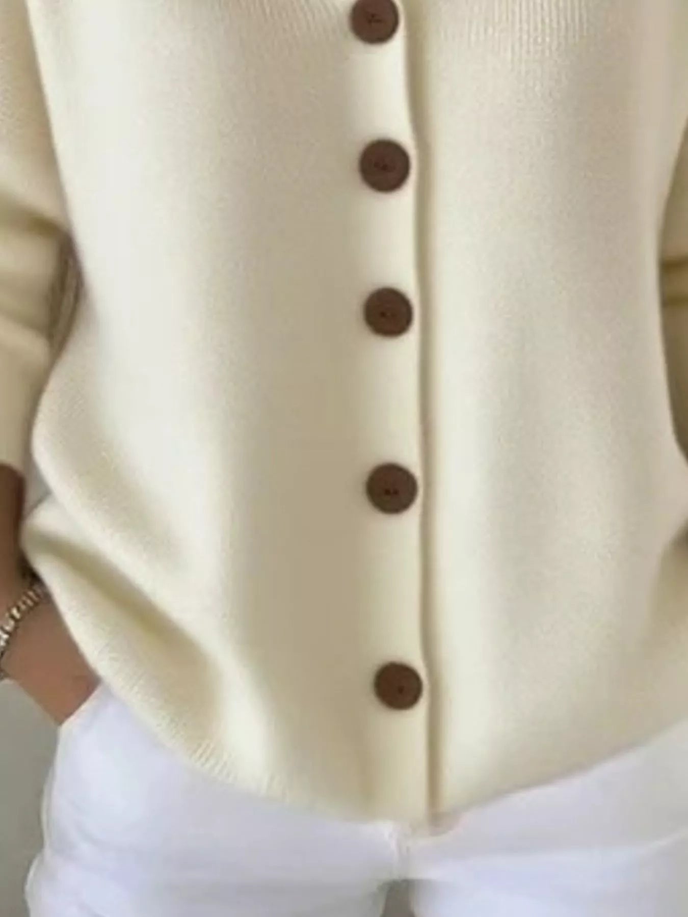 Full Size Hooded Button-Front Soft Knit Cardigan Plus Size  Shop One Place