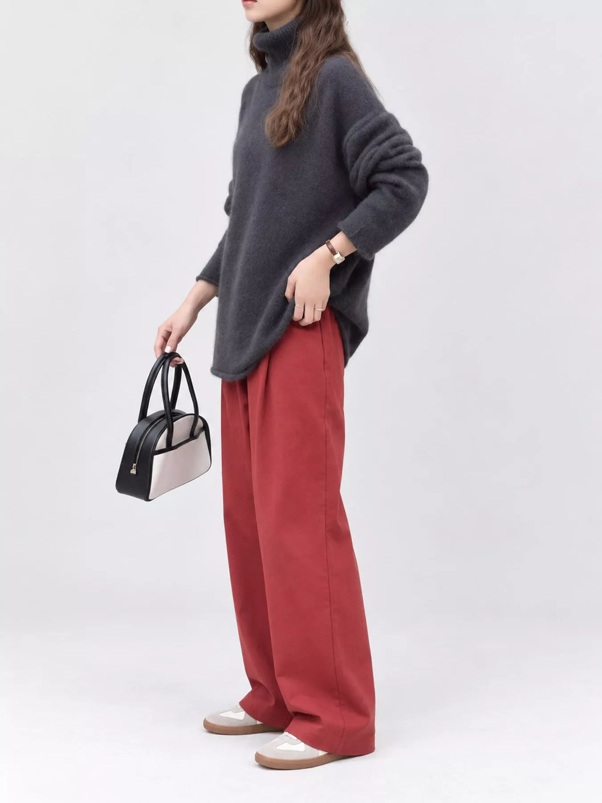 Women's Turtleneck Drop Shoulder Sweater – view 14