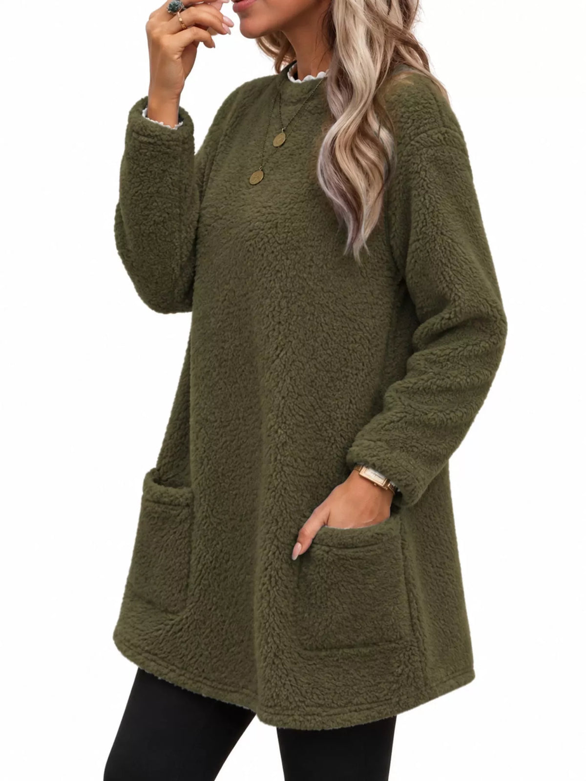 Women's Fleece Drop Shoulder Sweatshirt – view 18