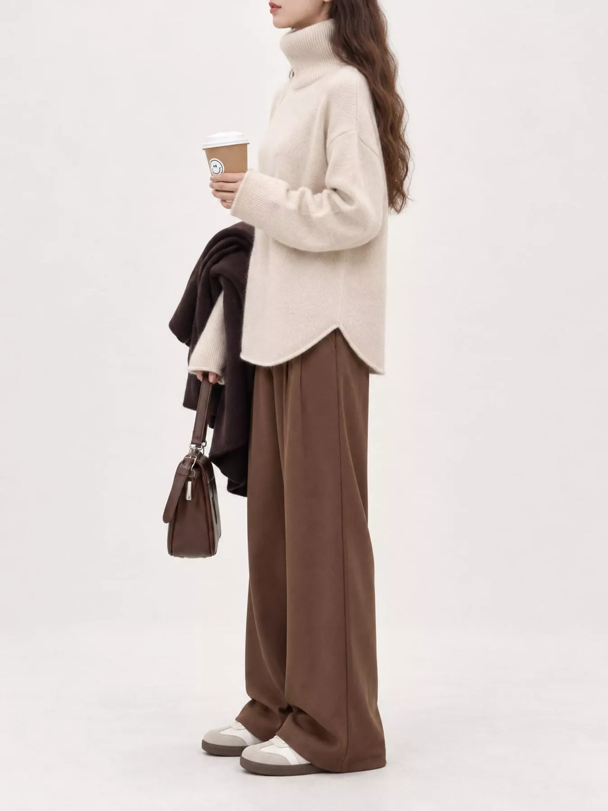 Women's Turtleneck Drop Shoulder Sweater – view 19