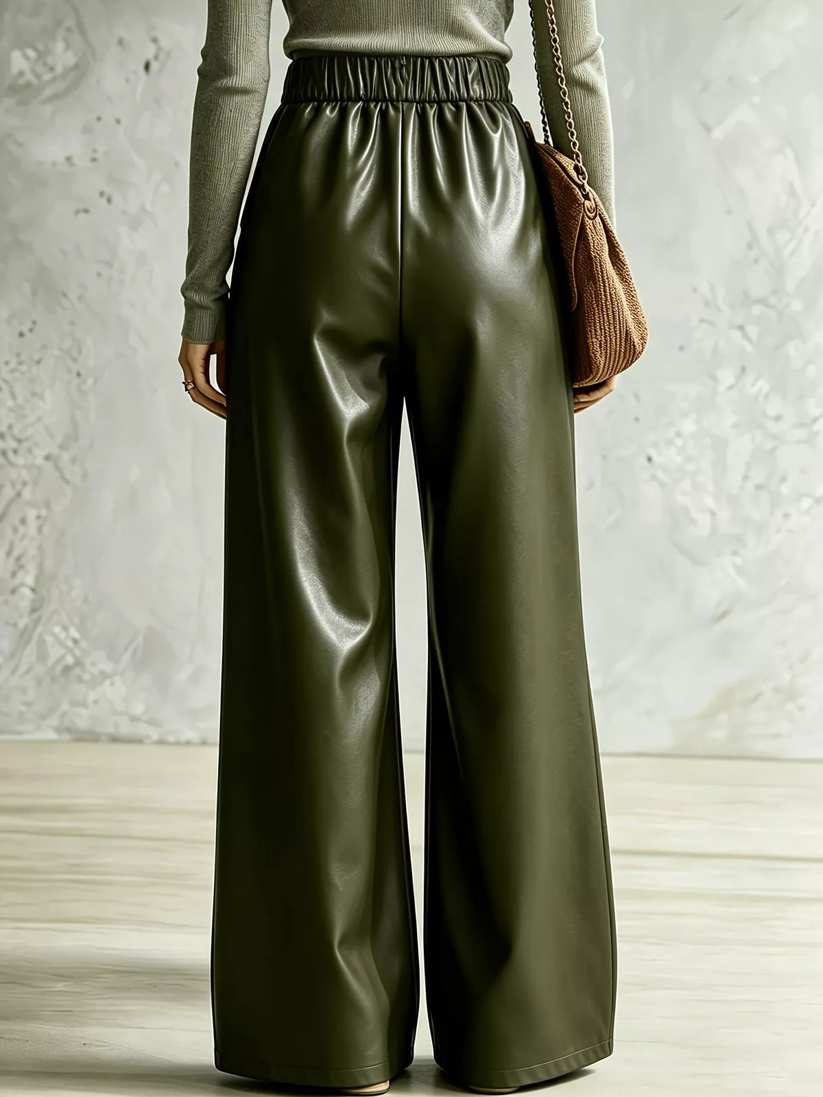 Women's Criss-Cross Detail Wide-Leg Pants – view 3