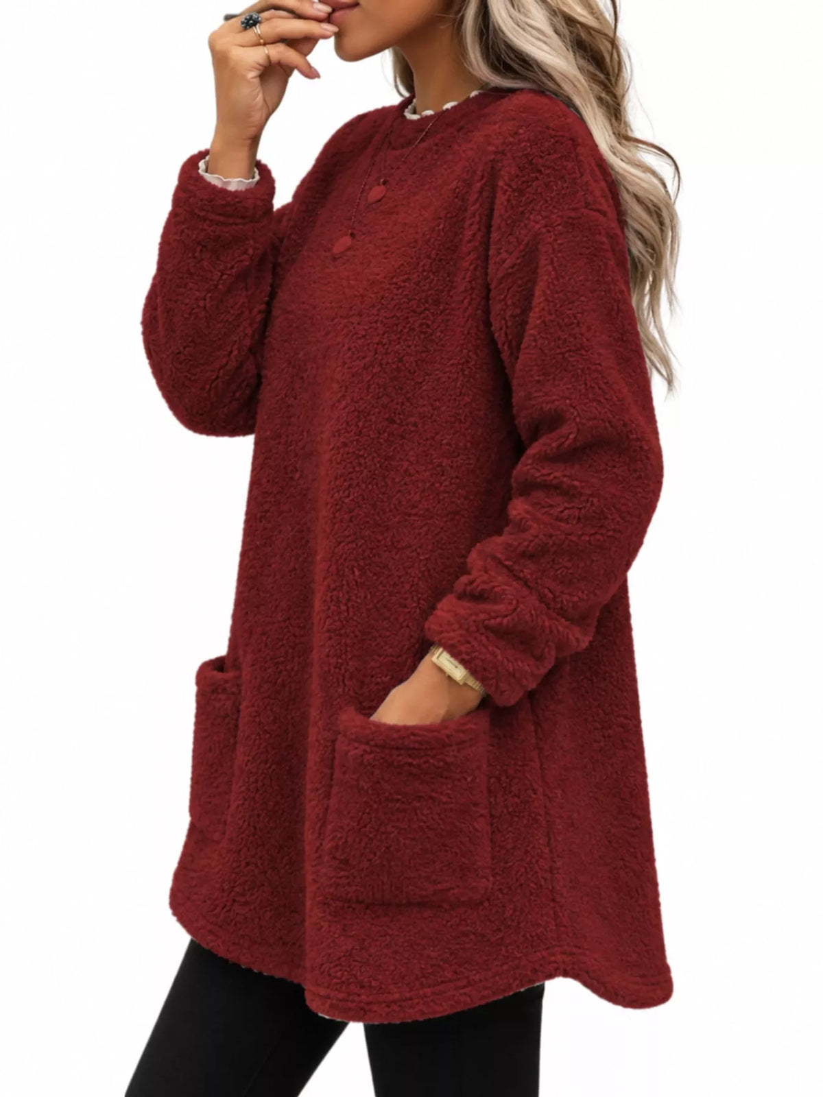 Women's Fleece Drop Shoulder Sweatshirt – view 21