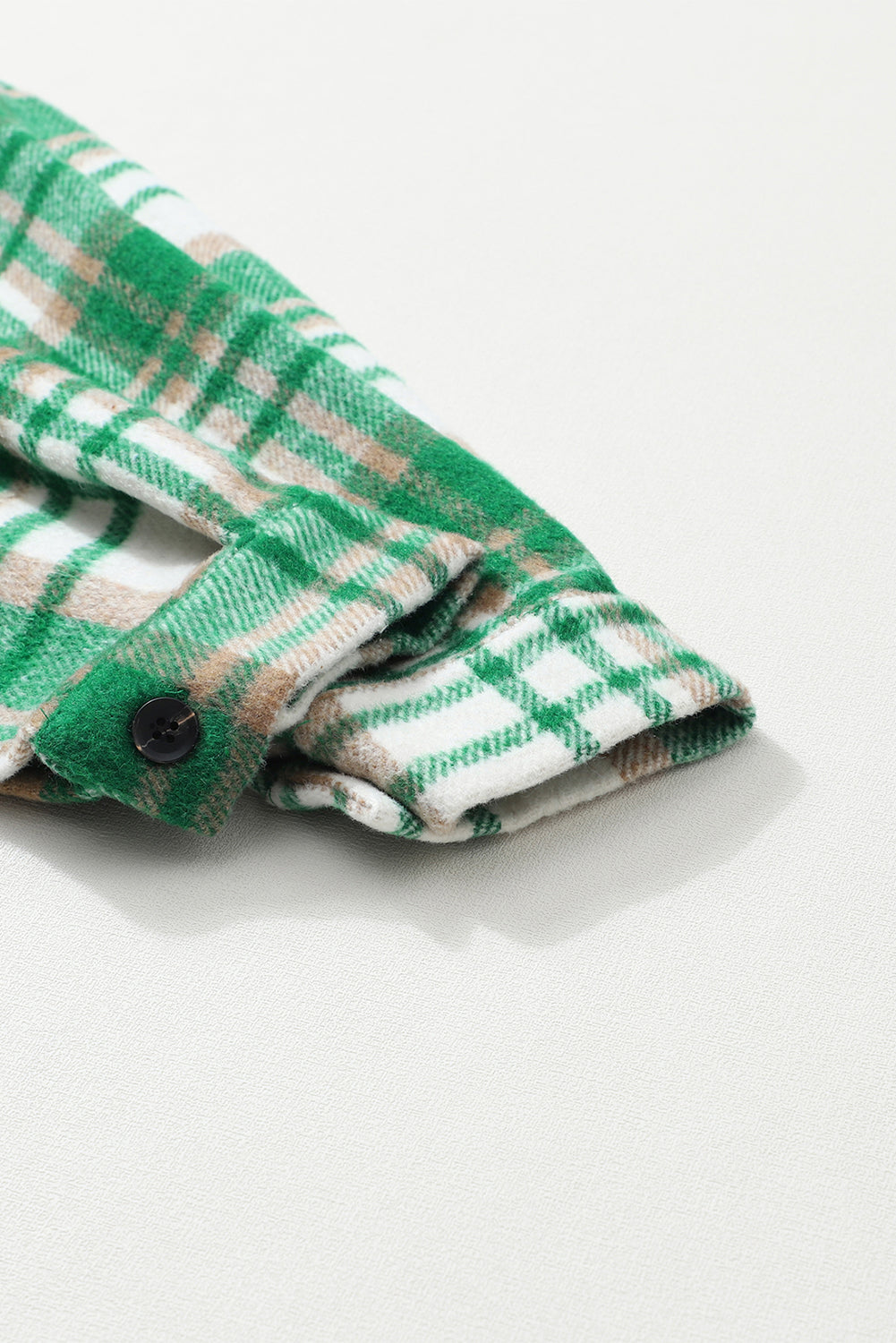 Plaid Flap Pocket Long Sleeve Shacket - Shop One Place