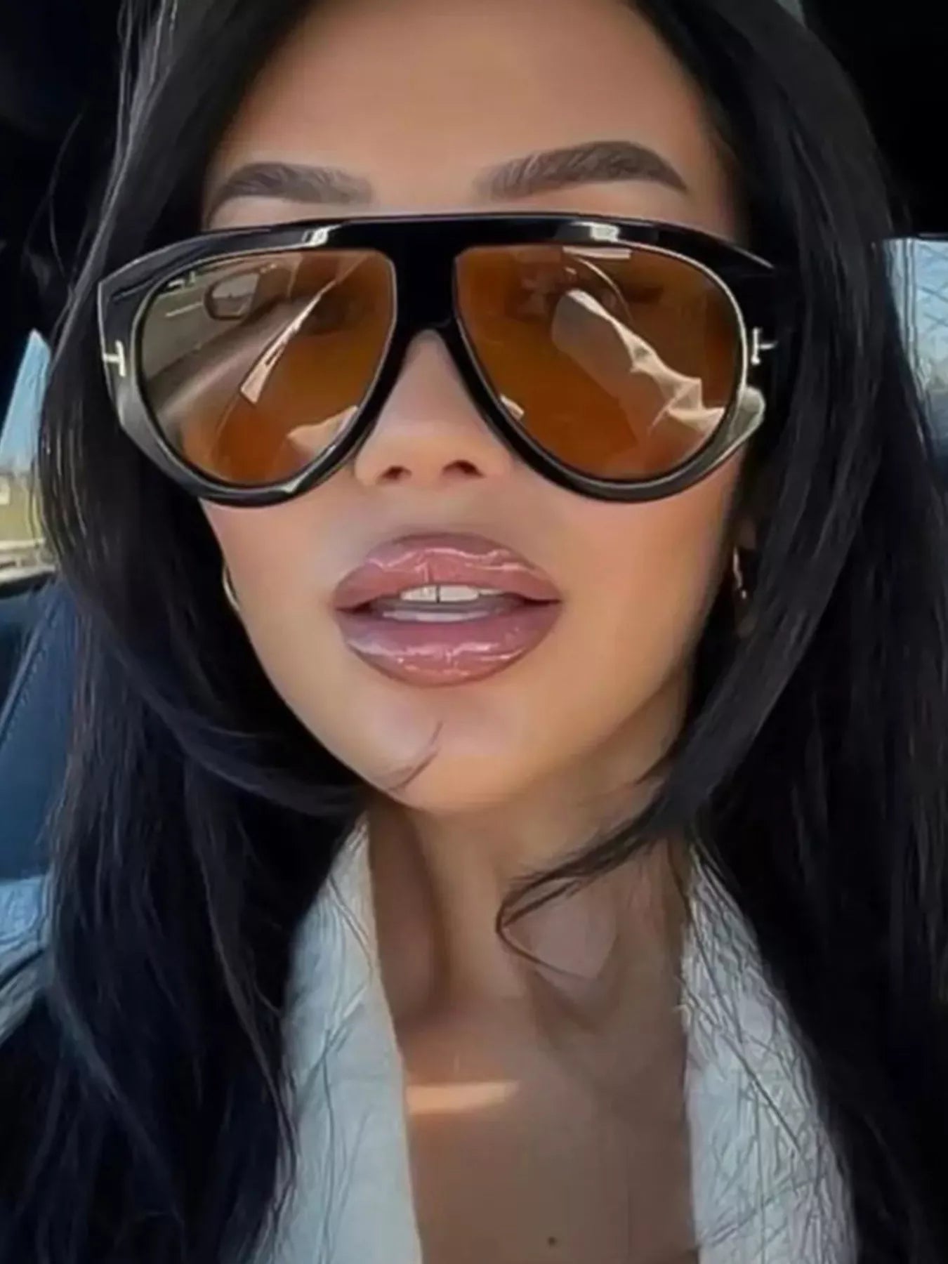 Gradient Lenses Oversized Sunglasses  Shop One Place