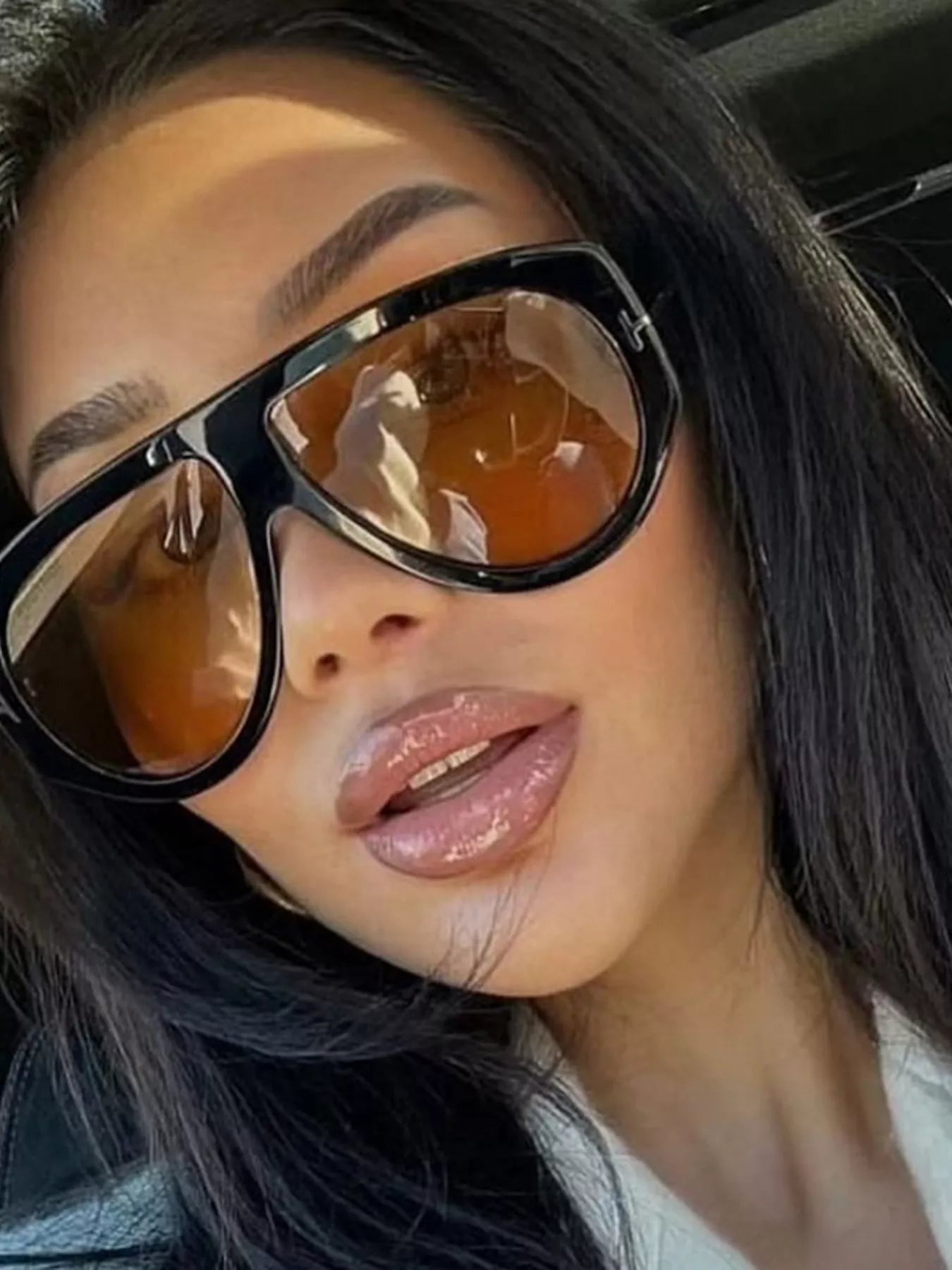 Gradient Lenses Oversized Sunglasses  Shop One Place