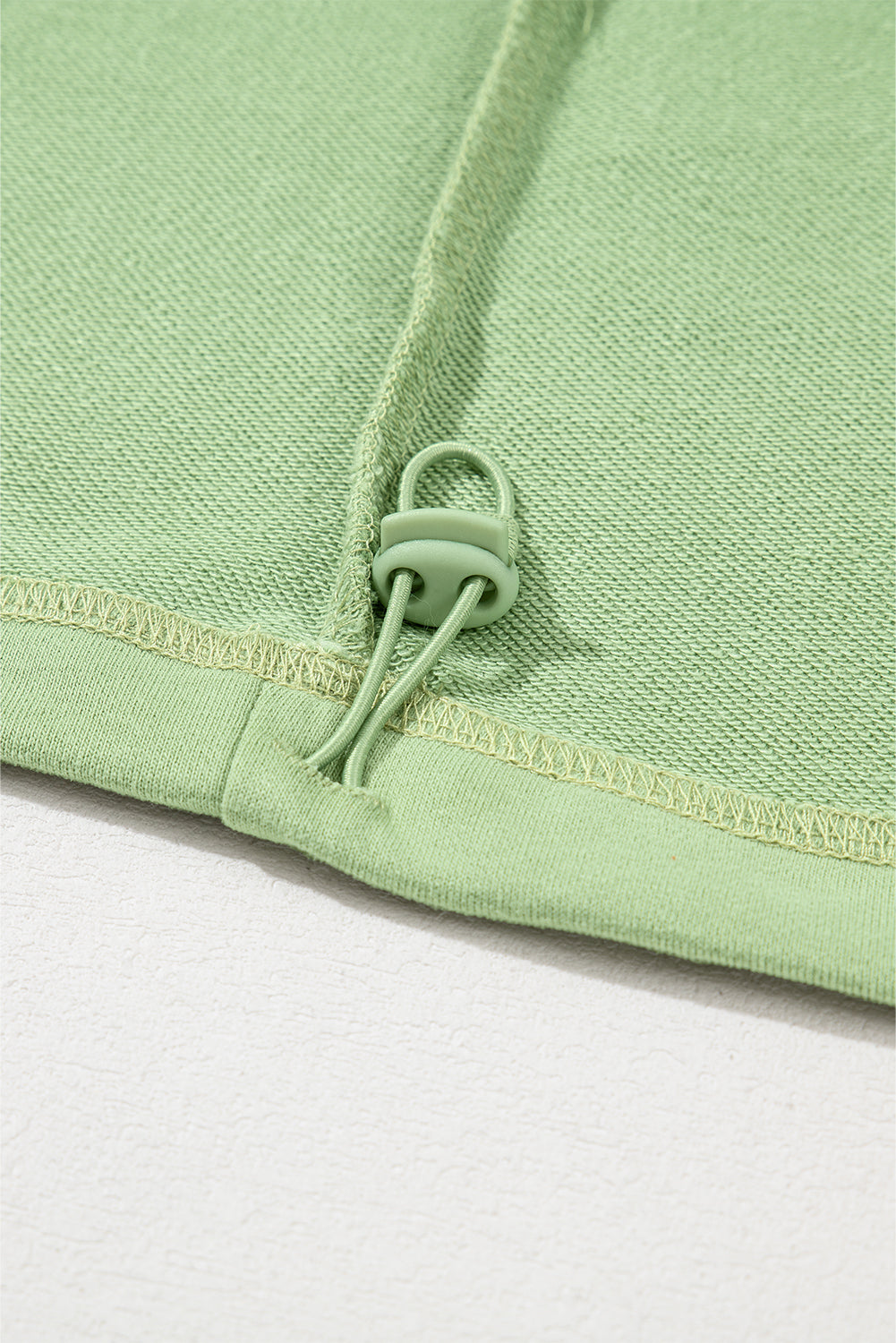 Moss Green Kangaroo Pocket Half Zipper Oversized Hoodie