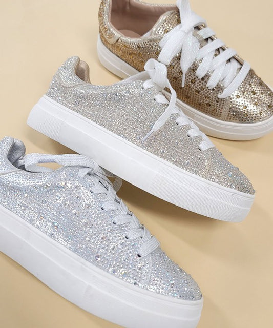 DOLCE-66-RHINESTONE SNEAKERS